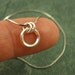 Endless On Edge Circle Pendant - Sterling Silver Necklace