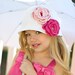 Crocheted Cloche Hat "The Emma Rose" White, Hot Pink, Pastel Pink Bucket Hat Choose your Size/Colors