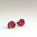 30%OFF - Post earrings - coral tone sea shell - women jewerly