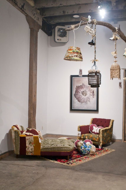 Embellished Hanging Lampshade