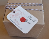 Knitting Thank You Tags Gift Tags Oval Custom Personalized  00106c