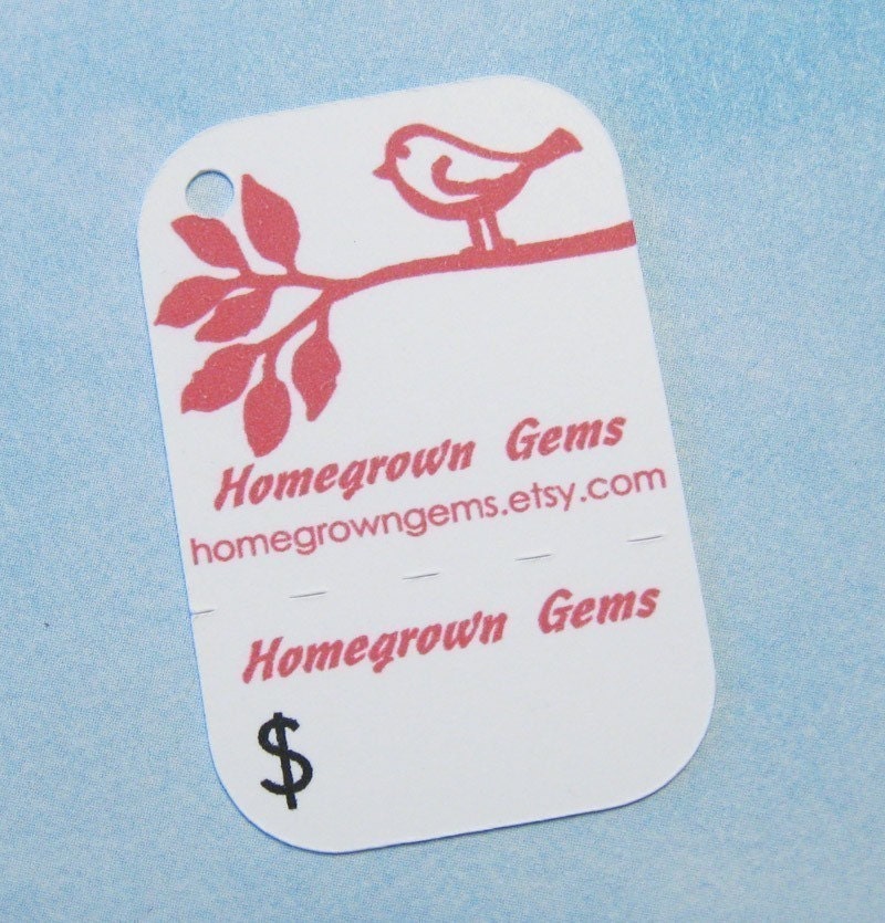 Price Tags Perforated Two Pieces Rectangle by HomegrownGems