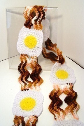 Items similar to DIY Food Art Crochet Pattern for Eggs and ...