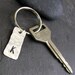Personalized Aluminum Keychain - Hand Hammered