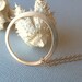 RESERVED FOR JOY - Gold Circle Necklace with Custom Hand Stamped Inscription - Hammered and Brushed