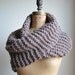 Super Snuggly Chunky knit cowl taupe brown mocha Infinity scarf.