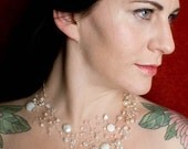 Bridal necklace - custom designed - twisted wire