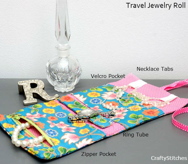 25% OFF Bridal Sale Set of 5 Bridal/Hostess Gift/Favor Quilted Travel Jewelry Roll with Monogram - Create your own