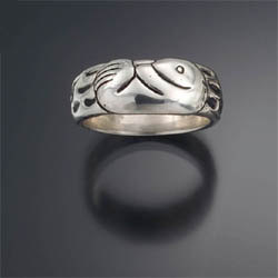 Sea Otter  Ring,sterling silver