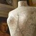 Vintage Print Paris Map Mannequin Dressform Bust