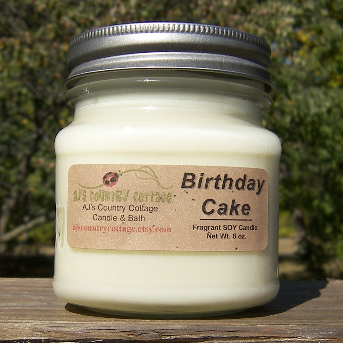 BIRTHDAY CAKE SOY Candle - Highly Scented - Vanilla