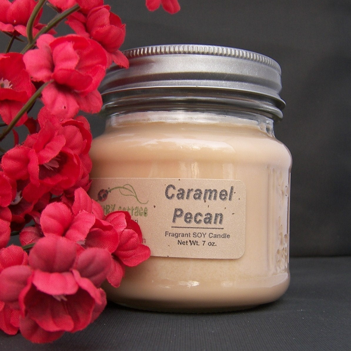 CARAMEL PECAN PIE SoY Candle - Highly Scented