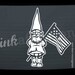 Patriotic Gnome with Flag Car Decal - 10inch (FREE SHIPPING)
