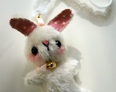 mini Japanese anime teddy bunny keyring - OOAK artist bear and friends pattern and by Jenny Lee of jennylovesbenny bears PDF