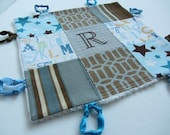 Baby Lovey Blanket with Custom Hand Embroidery by Dolce Dreams