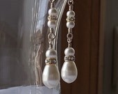 Golden Drops. Swarovski Teardrop Pearl Earrings. 14k Gold Filled. Bridal.