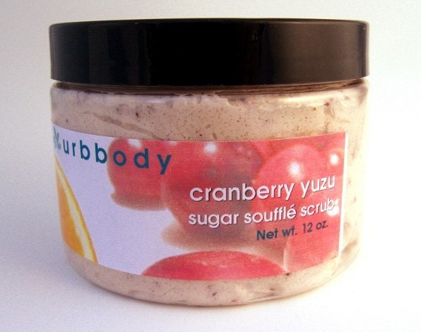 SALE - Cranberry Yuzu Creamy Sugar Body Scrub - 12 oz Jar