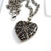 Black Heart Locket, Silver Heart, Wedding Necklace, Bridesmaid Necklace, Best Lockets on Etsy