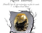 Kerribeads Tutorial -Lampwork Raven / Landscape Focal Bead Tutorial