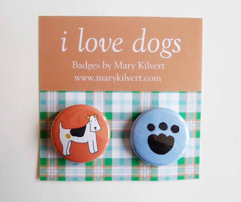 I Love Dogs - Badges