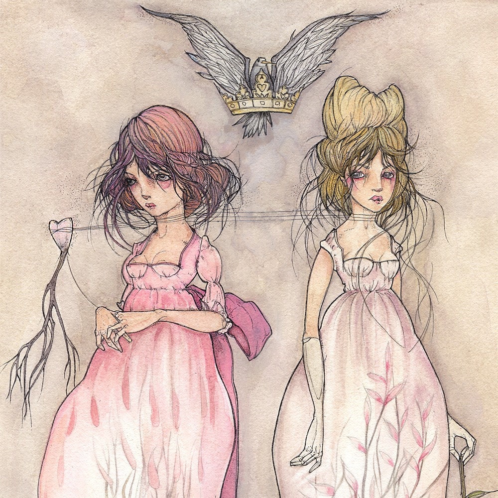 ORIGINAL Painting - The Stepsisters