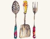 Three Utensils - Card