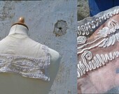 Vintage 1900 1910 Edwardian embroidered veil sailor collar