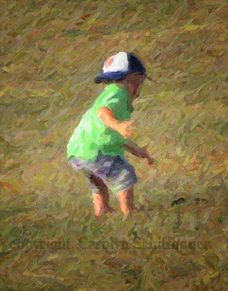 Child Digital Art Print, digital enhanced photo,  Home Decor, Nursery Art, EBSQ
