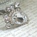 Bridal Hair Pin. Vintage Antique Glam Style, Swarovski Crystals