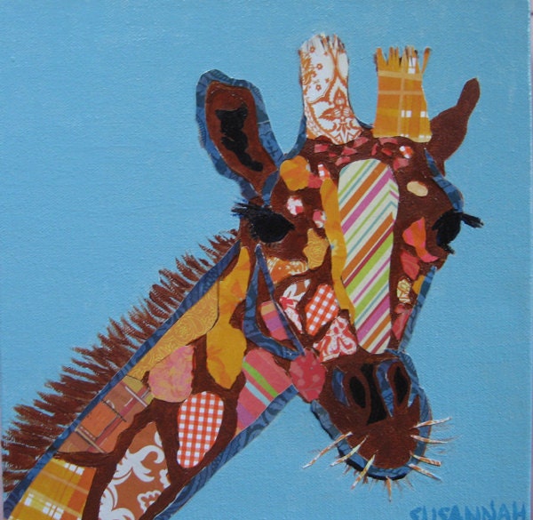 Orange Giraffe Limited Edition Print