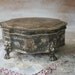 vintage silverplate JEWELRY BOX - tarnished shabby cottage decor