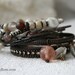Bangle Stack 118b - set of 10 Bangles - urban gypsy bracelets - neutrals