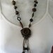 ON SALE - Summon - Talisman Necklace - urban gypsy Call Button salvage jewelry