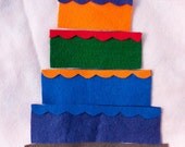 Felt Cake Puzzle Playset, Eleven (11) Pieces in the Set