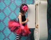 red black pinks custom tutu - HEARTBREAKER - Perfect for Valentine's Day - Custom SEWN Tutu - up to 12" - Girls sizes 6 to 8