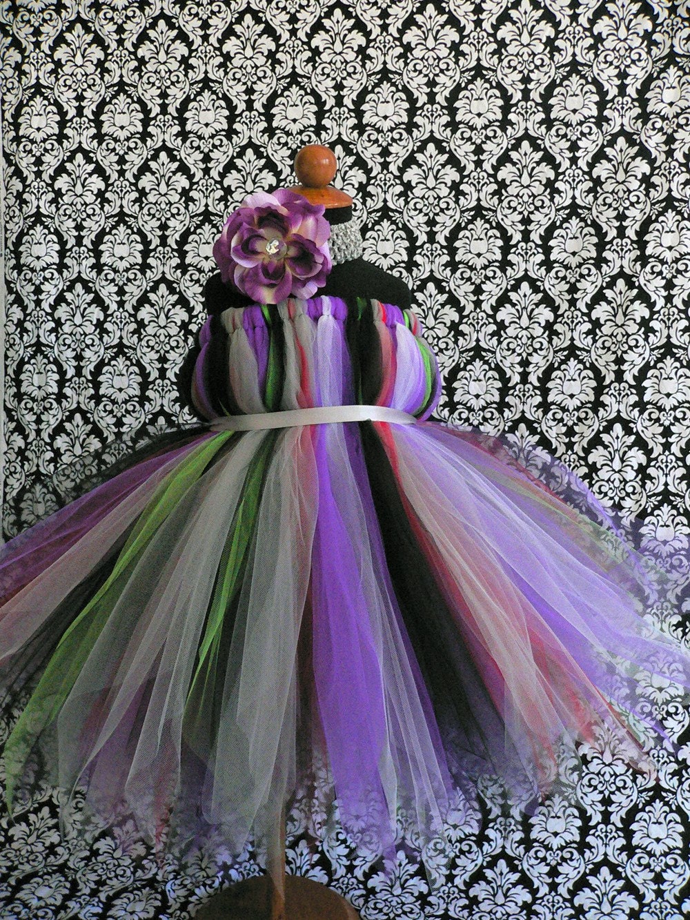 Design Your Own - Custom SEWN Tutu Dress, You Pick Colors - Includes a Belted Pixie Dress and Coordinating Headband - available in any size up to 5T and up to 30 inches in length - Perfect for Portraits, Birthdays, and Christmas Gifts - Dress Only