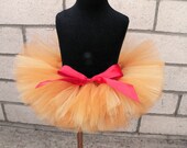 Winnie the Pooh Inspired - Custom Sewn 6'' Infant Toddler Tutu - newborn to 24 months - Perfect for Portraits, 1st Birthdays and Halloween
