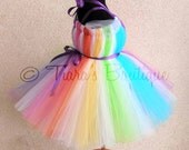 Sewn Rainbow Tutu Dress - Candyland Dreams - up to size 24 months & 20" long - Perfect for Birthdays and Halloween Costumes - Dress Only