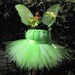 Custom Sewn Tutu Tinker Fairy Dress - Inspired by Tinkerbell - up to 24 months & 20" long - Dress Only - Girls Birthday Tutu, Halloween Tutu