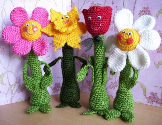 Friendly Flowers...PDF Crochet Pattern