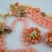 Orange Beaded Demi Parure