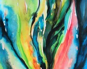 Elemental Dance - Large Original Abstract Acrylic Painting on canvas by Kathy Morton Stanion EBSQ