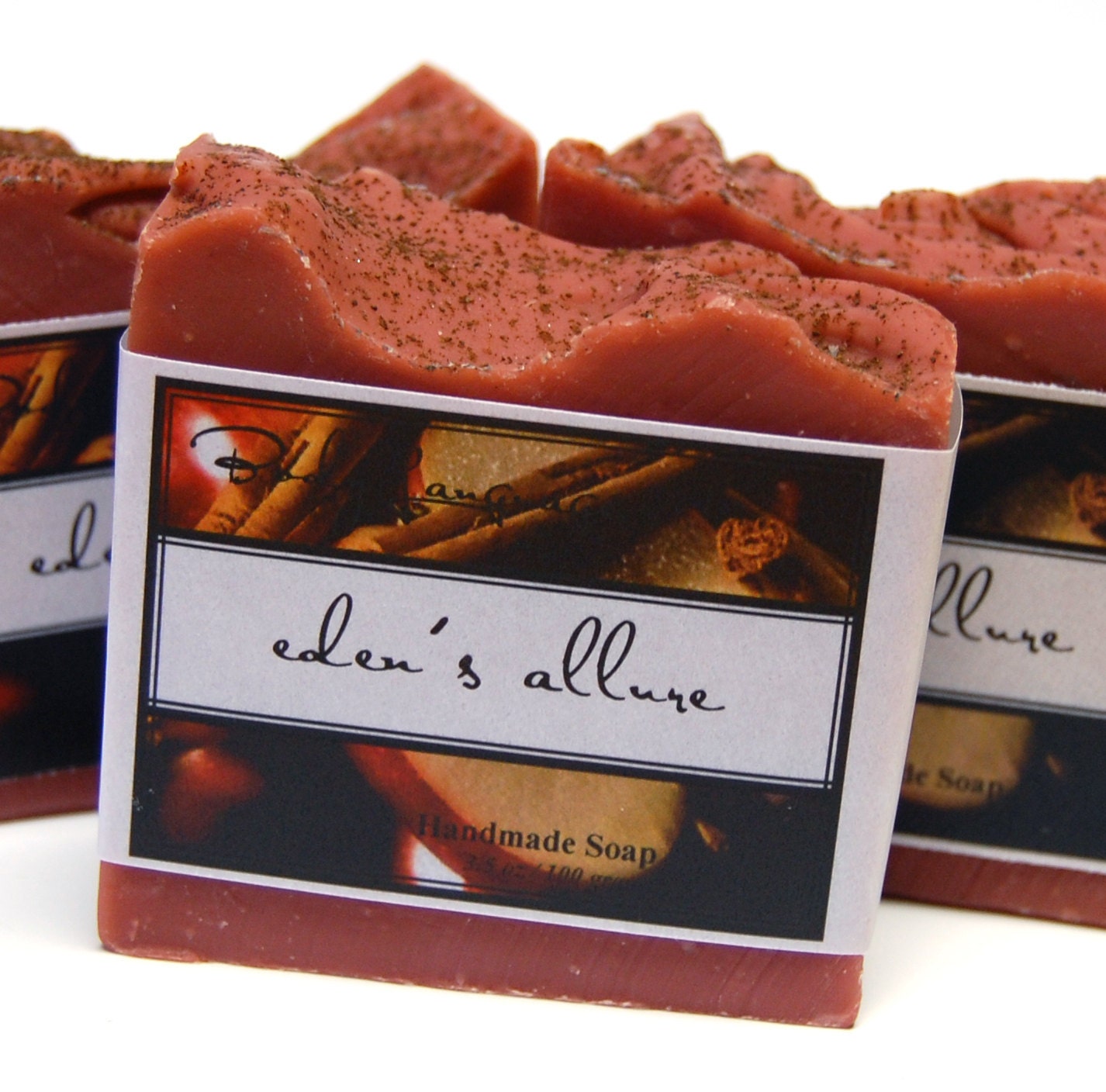 Moving SALE - Spiced Apple Cider Soap - EDEN'S ALLURE Handmade Soap - Juicy Apples & Sweet Spices Scented Soap