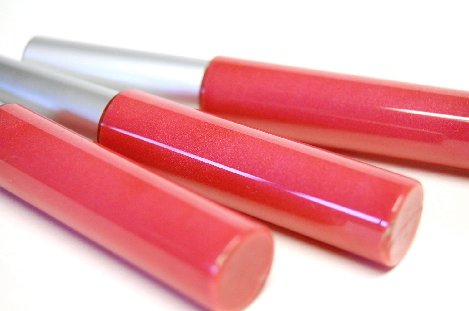 Coral Pink Lip Gloss . PARADISE Lip Gloss . Hot Coral by BLSoaps