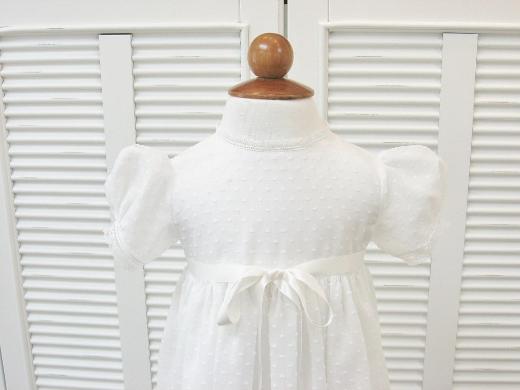 Christening Gown, Baptism Gown By Embroidered Heirlooms - Audrey