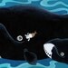 Bowhead Whale and Merbunny Large Art Print The Secret