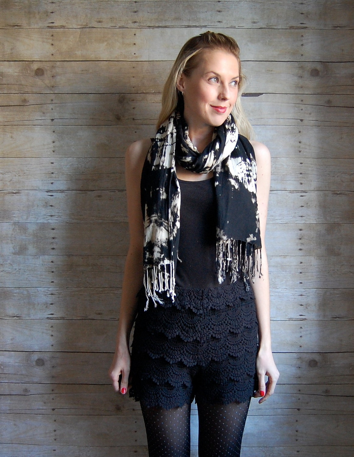 Galaxy Scarf - hand-dyed tie dye - Style B