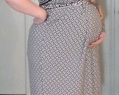 Modern Greek Pattern Maternity Dress