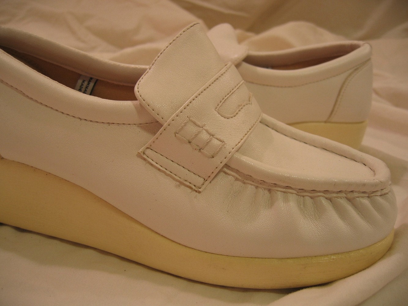 60s Vintage White Authentic VEGAN Nurse Shoes by WrenRetro