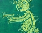 Gun Control Woodcut